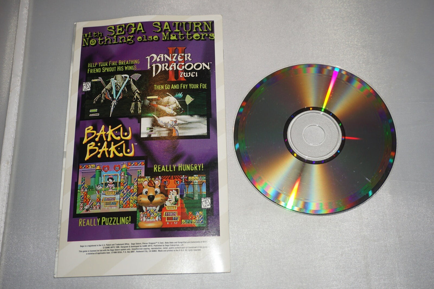 Gungriffon (Sega Saturn) Complete w/ Reg Card