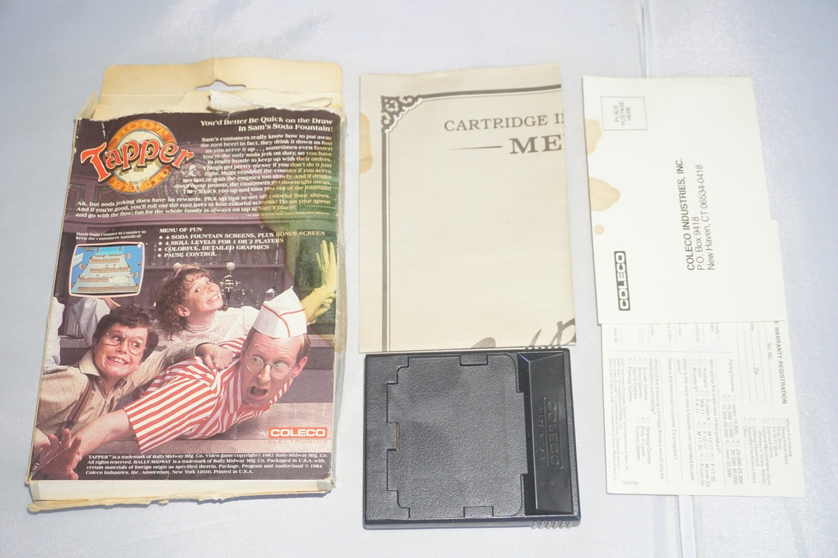 Tapper Root Beer (Colecovision) Complete In Box