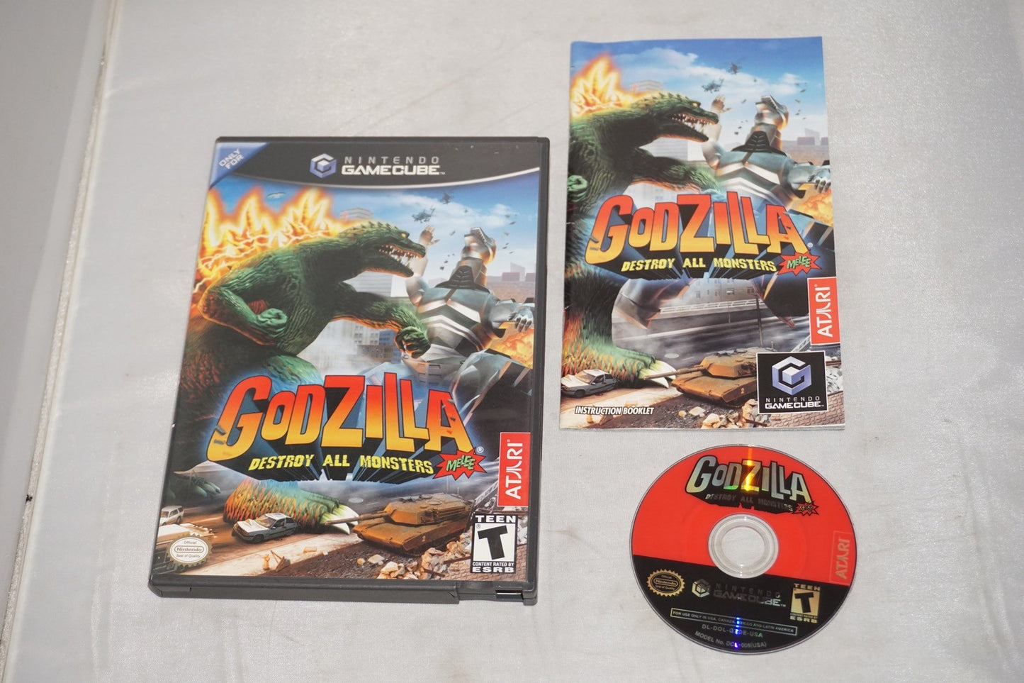 Godzilla Destroy All Monsters Melee (Nintendo Gamecube) Complete