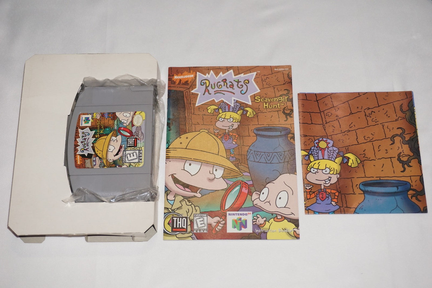 Rugrats Scavenger Hunt (Nintendo 64 N64) Complete in Box w/ Poster CIB