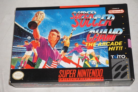 Super Soccer Champ (Super Nintendo SNES) Complete in Box CIB