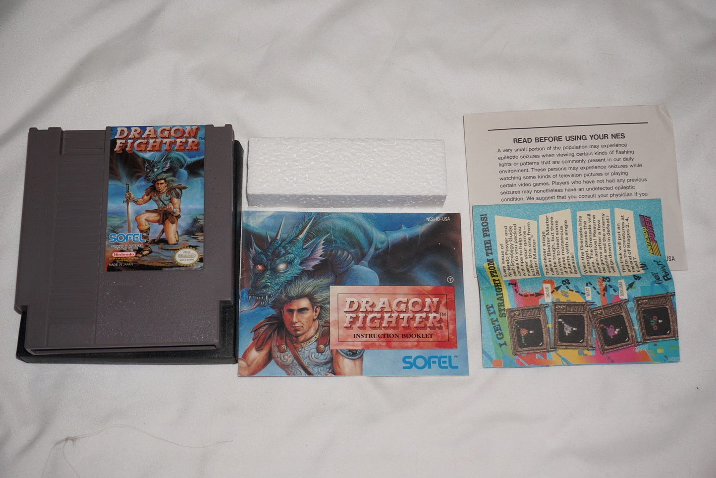 Dragon Fighter (Nintendo NES) Complete in Box CIB