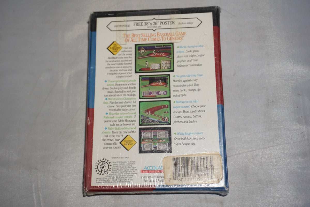 Hardball (Sega Genesis) NEW in Box Sealed