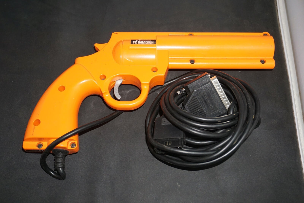 GameGun American Laser Games Orange Light Gun Retro (PC Windows DOS)