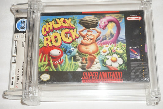 Chuck Rock (Super Nintendo SNES) NEW Sealed WATA 8.5 B+