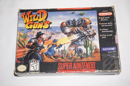 Wild Guns (Super Nintendo SNES) Complete in Box CIB Authentic