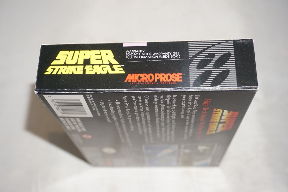 Super Strike Eagle (Super Nintendo SNES) Complete in Box w/ Reg Card Poster CIB