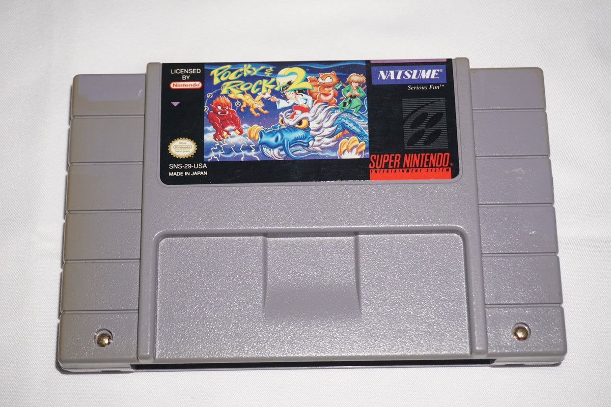 Pocky & Rocky 2 (Super Nintendo SNES) Cart Only Authentic