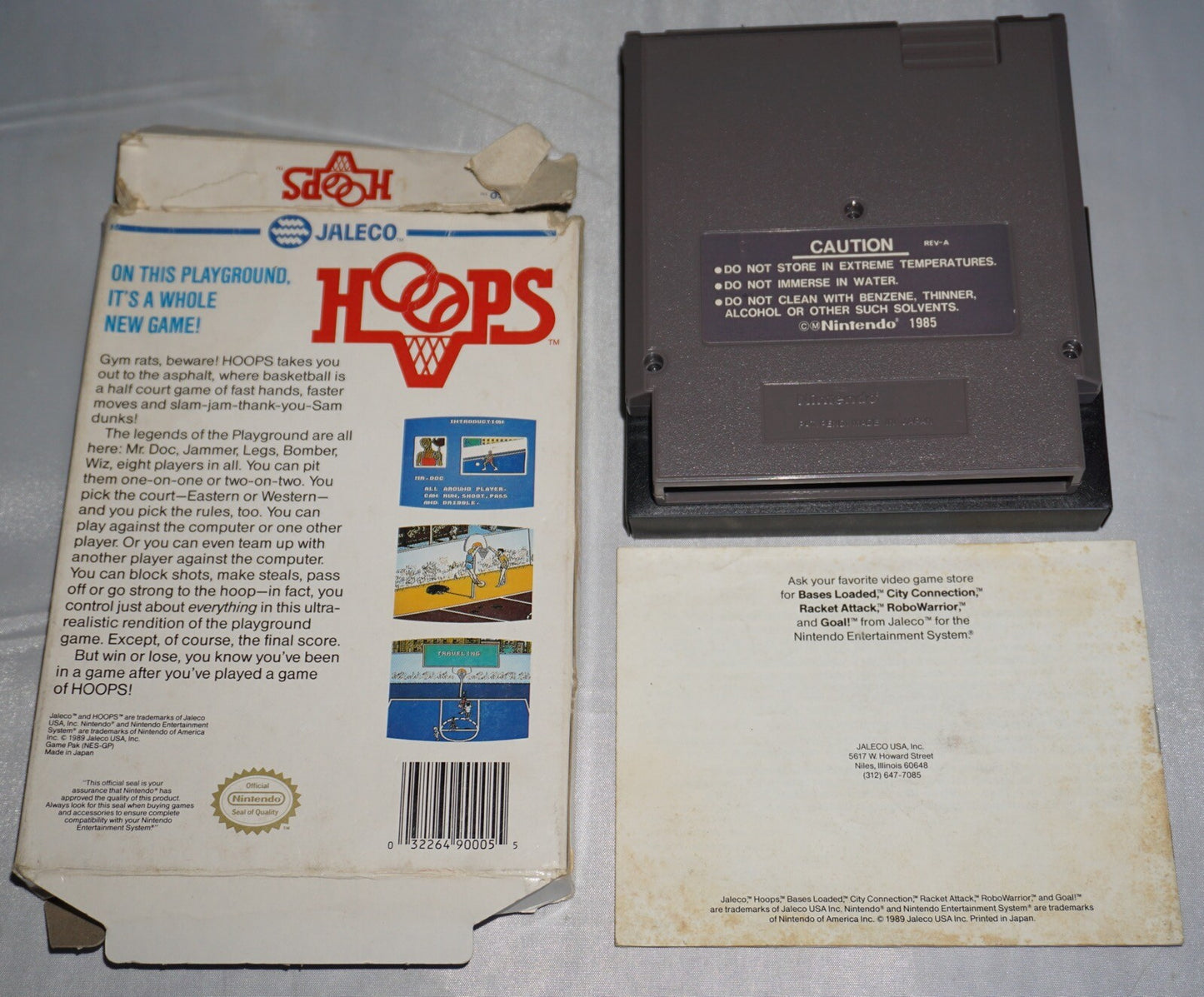 Hoops (Nintendo NES) Complete in Box CIB