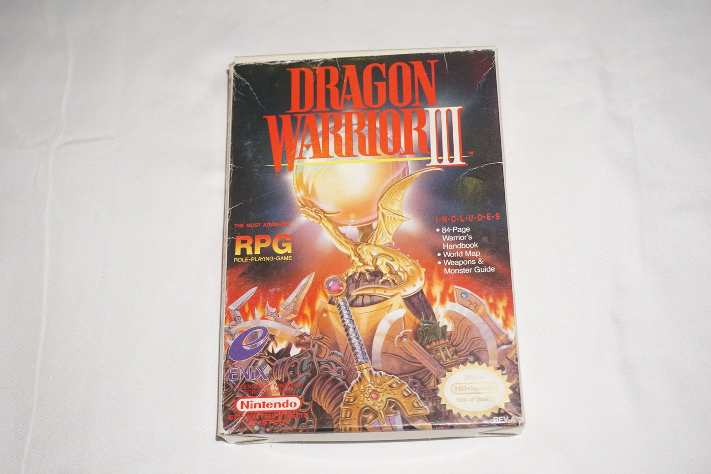 Dragon Warrior III 3 (Nintendo NES) Complete in Box CIB