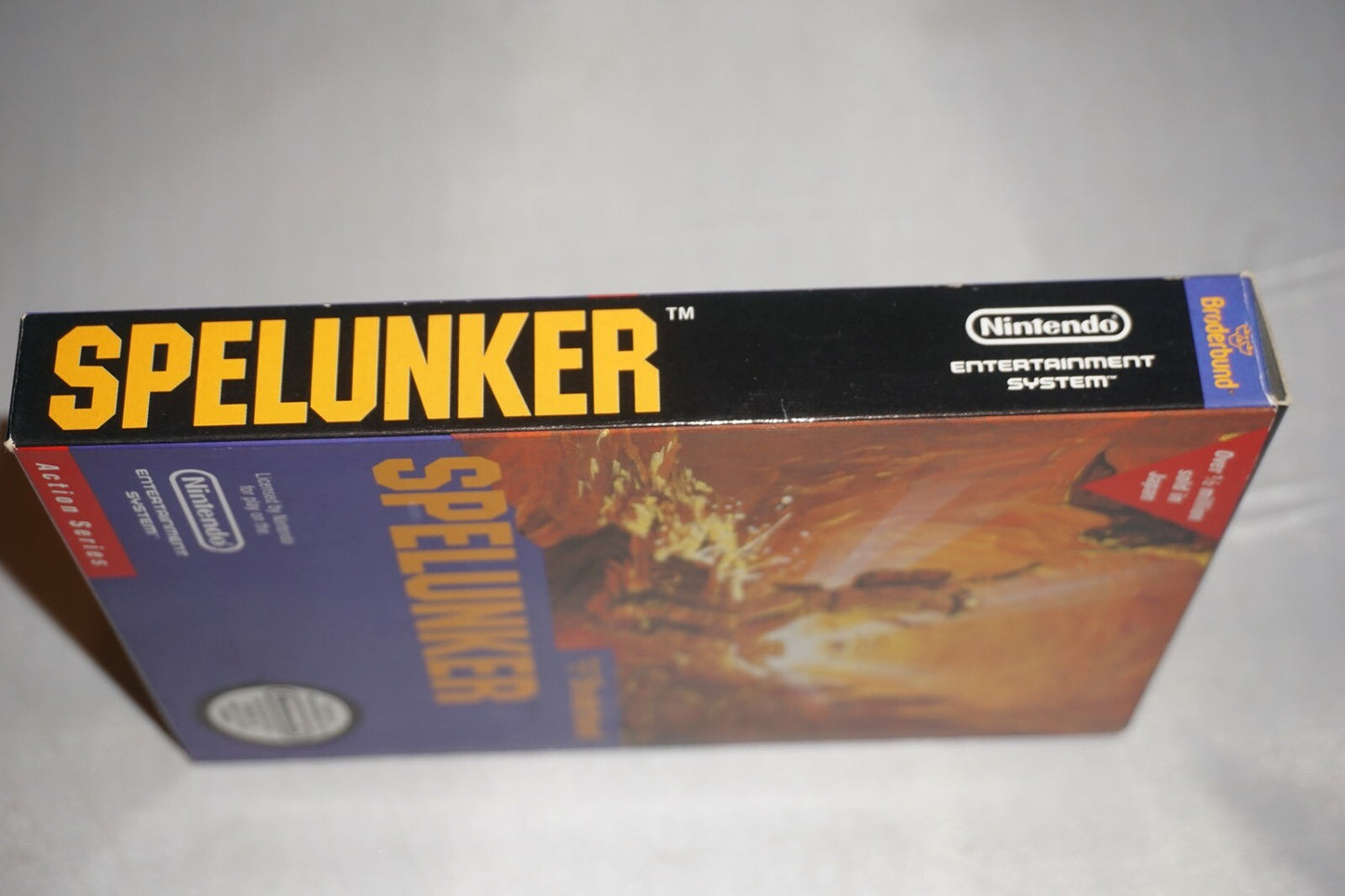 Spelunker HANGTAB (Nintendo NES) Complete in Box CIB Near Mint