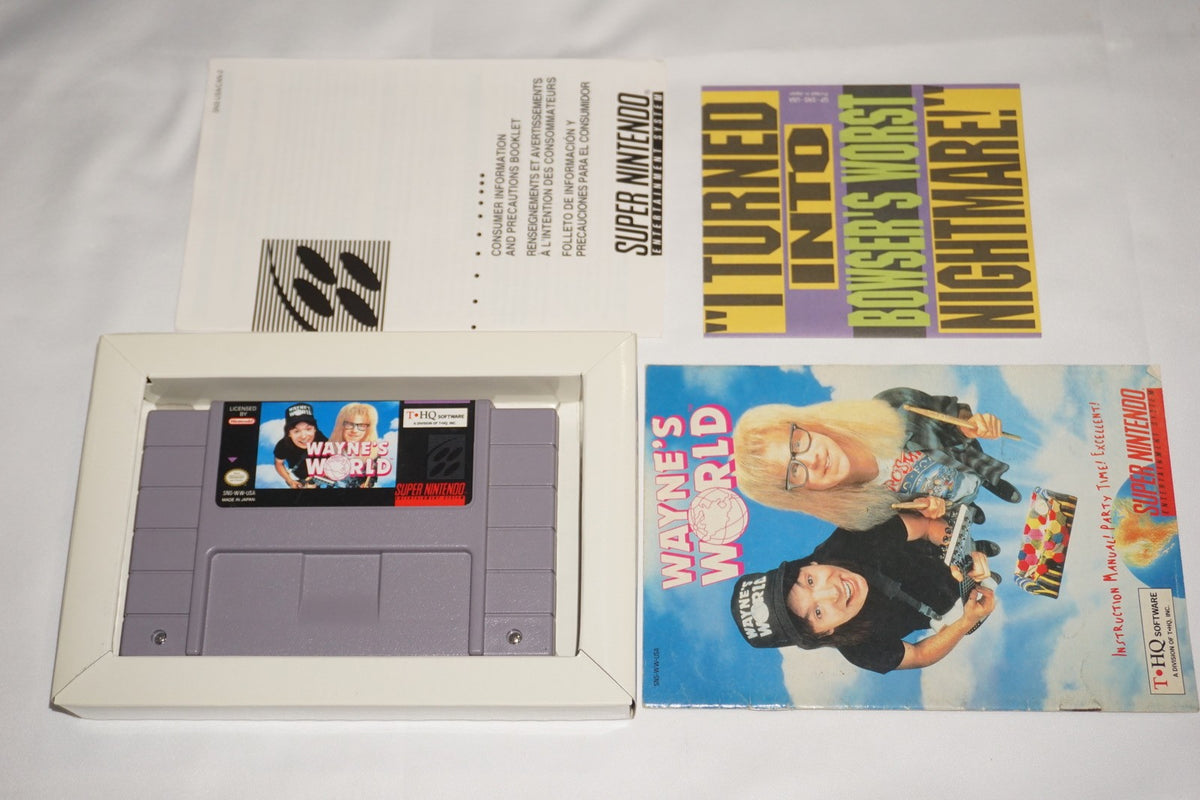 Wayne's World (Super Nintendo SNES) Complete in Box CIB