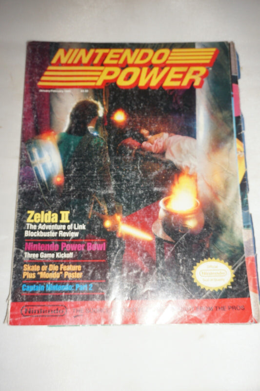 January/February 1989 Zelda II Nintendo Power Magazine #5 Poster