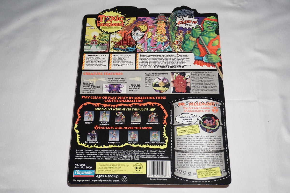Toxic Crusaders Dr Killemoff Playmates 1991 NEW Sealed Unpunched