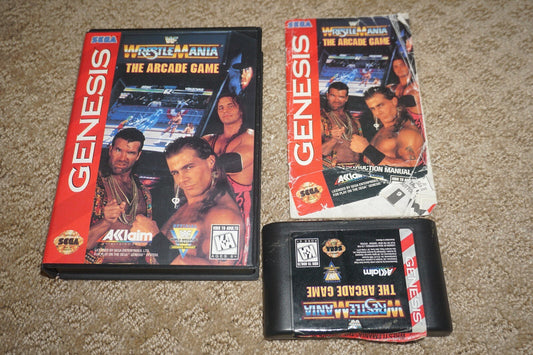 Wwf Wrestlemania Arcade Game (Sega Genesis) Complete