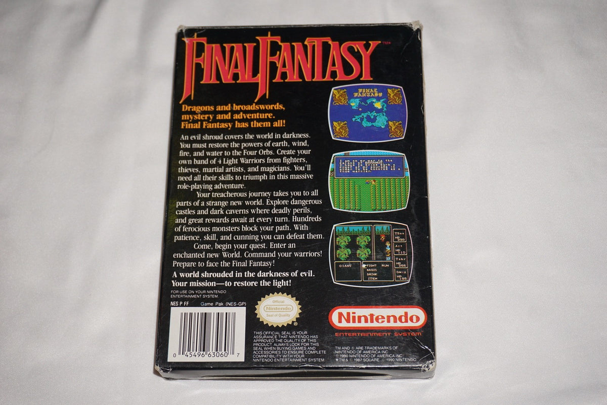 Final Fantasy (Nintendo NES) Complete in Box CIB