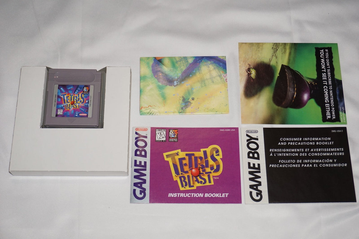 Tetris Blast (Nintendo Game Boy Gameboy) Complete in Box CIB