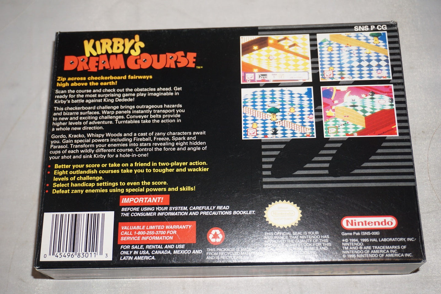 Kirby's Dream Course (Super Nintendo SNES) Complete in Box CIB