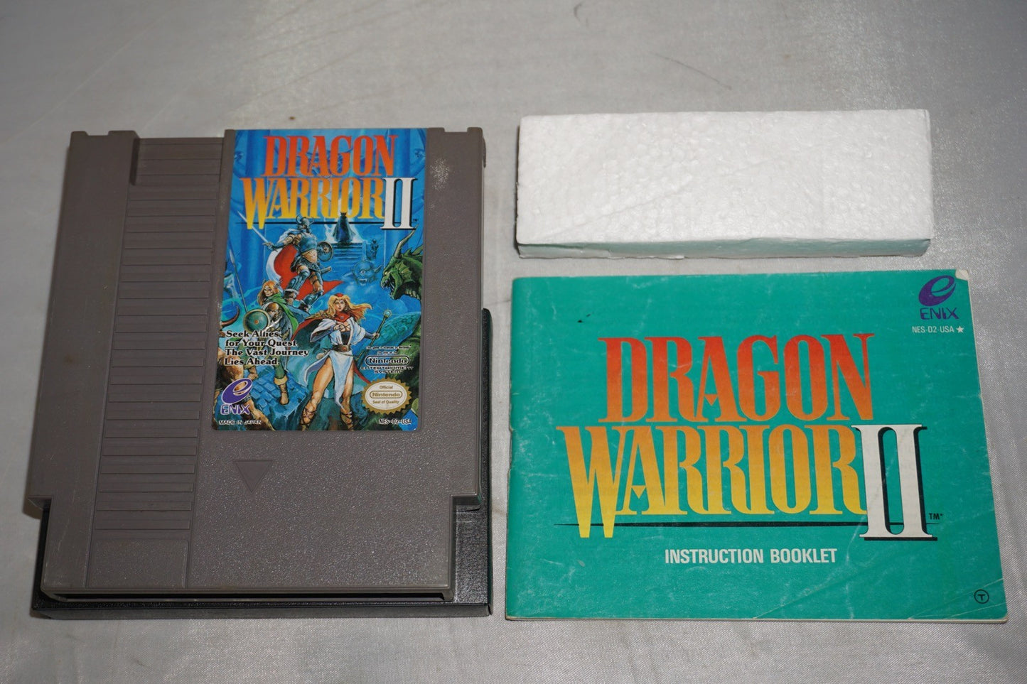 Dragon Warrior II 2 (Nintendo NES) Complete in Box CIB