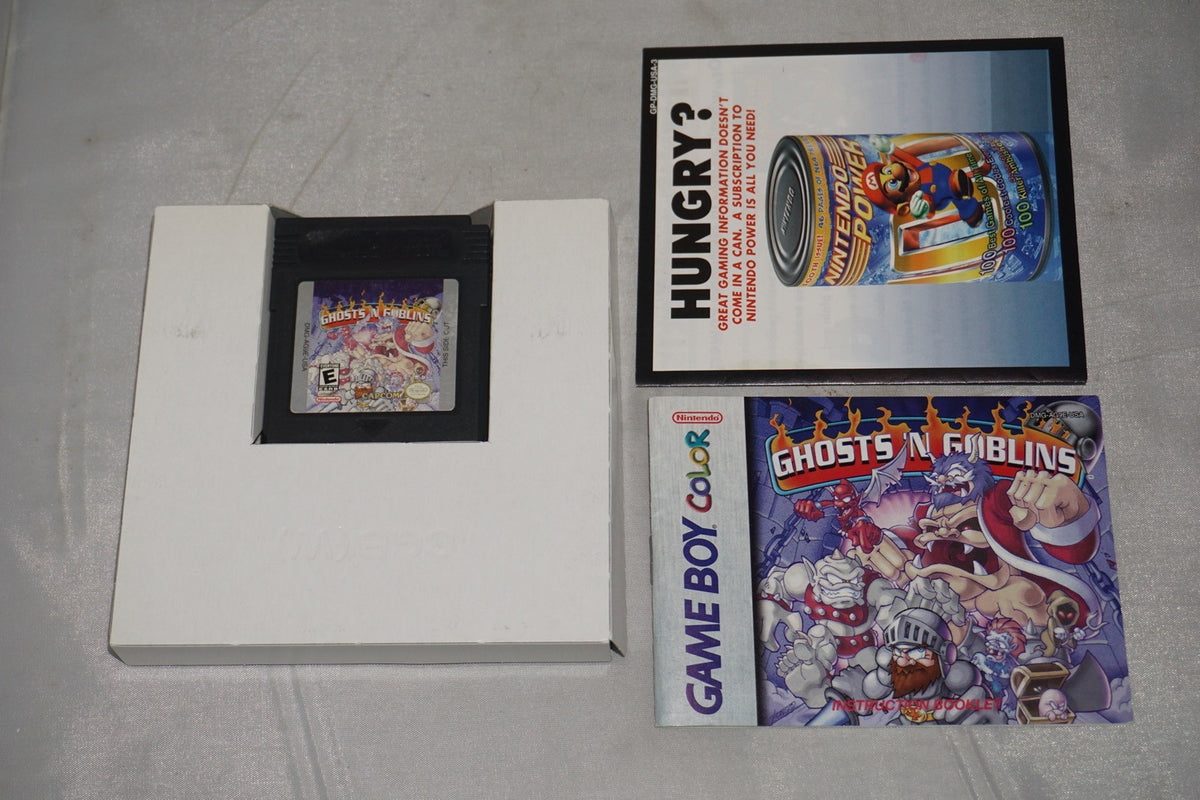 Ghosts N Goblins  (Nintendo Gameboy Color Game Boy GB) Complete CIB