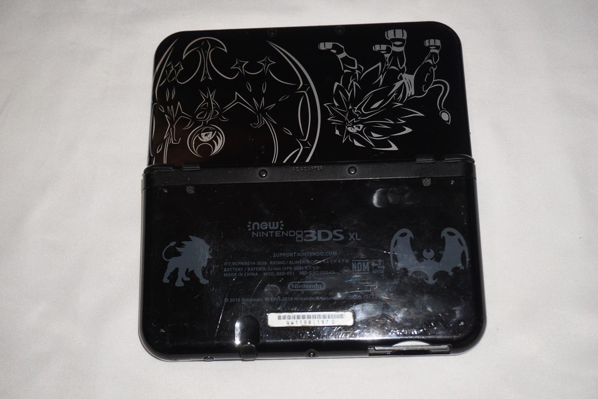 Pokemon Solgaleo Lunala Black Limited Nintendo New 3ds XL Console System Tested