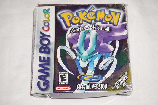 Pokemon Crystal (Nintendo Game Boy Color) Complete in Box CIB Saves