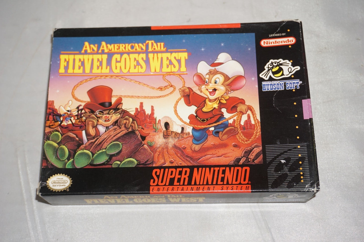 An American Tail Fievel Goes West (Super Nintendo SNES) Complete in Box CIB