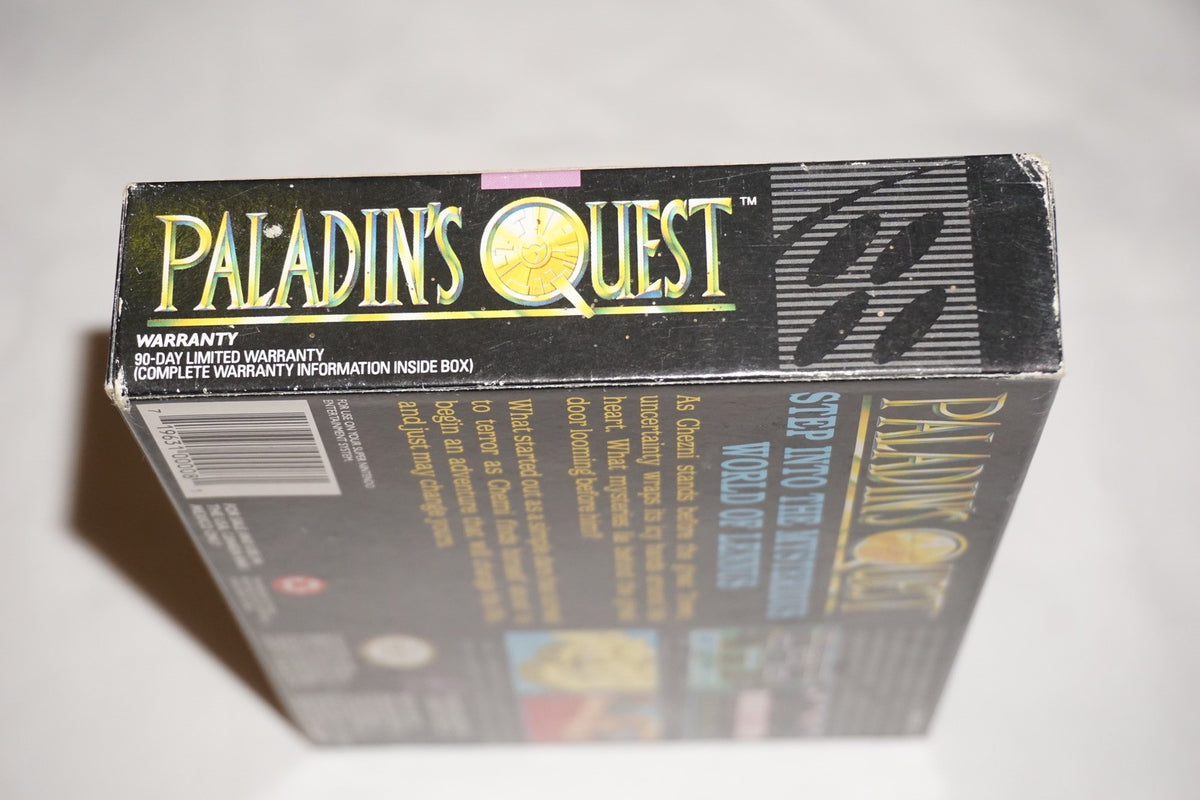Paladin's Quest (Super Nintendo SNES) Complete in Box w/ Chart CIB