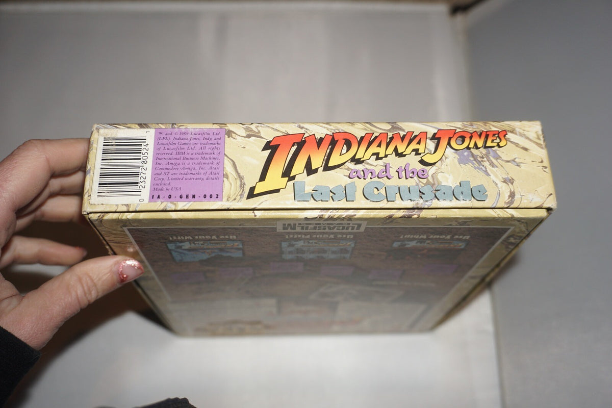 Indiana Jones Last Crusade (Atari 520ST 1040ST PC) Complete in Big Box CIB
