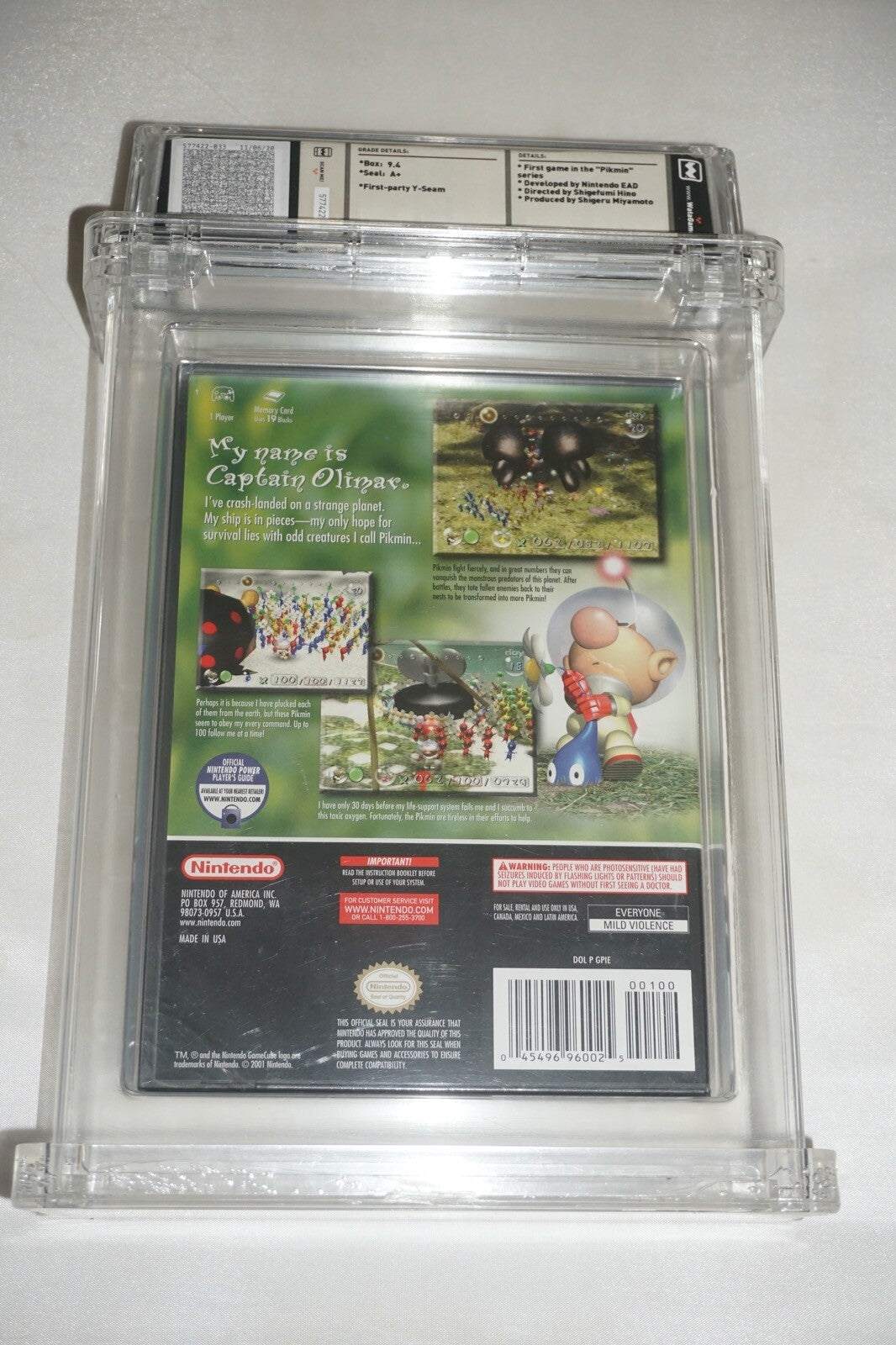 Pikmin 1 (Nintendo Gamecube) NEW Factory Sealed WATA 9.4 A+