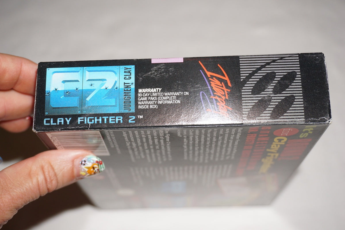 C2: Judgment Clay Clayfighter 2 (Super Nintendo SNES) Complete in Box CIB