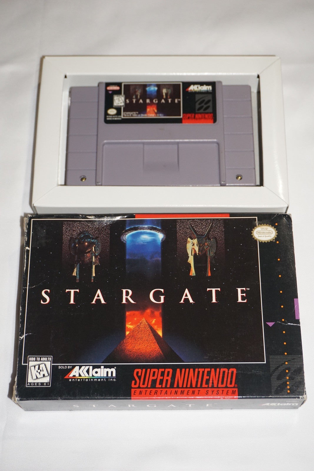 Stargate (Super Nintendo SNES) with Box No Manual