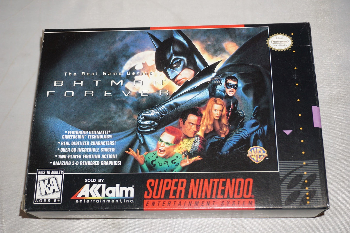 Batman Forever (Super Nintendo SNES) Complete in Box CIB