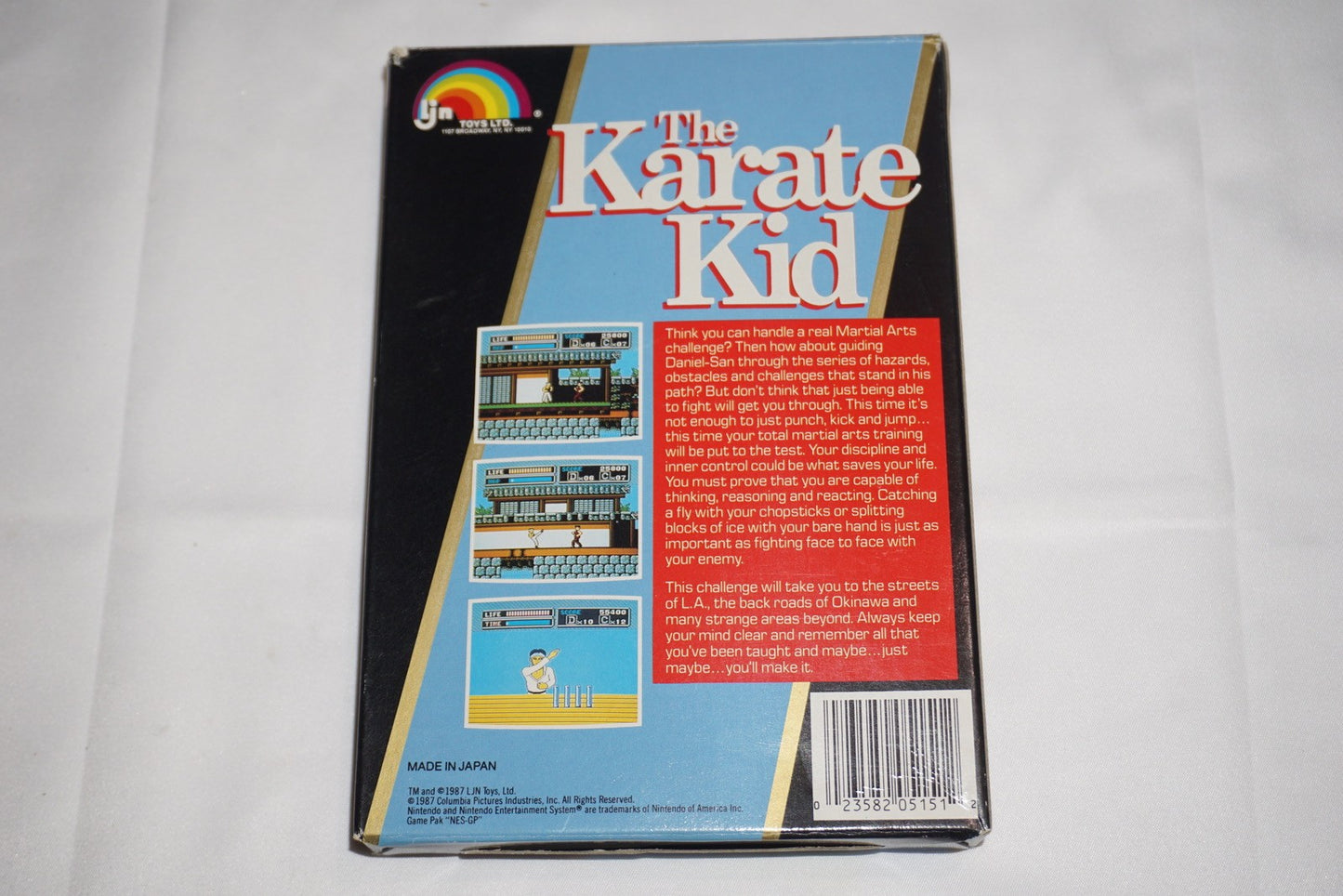Karate Kid Round (Nintendo NES) Complete in Box CIB