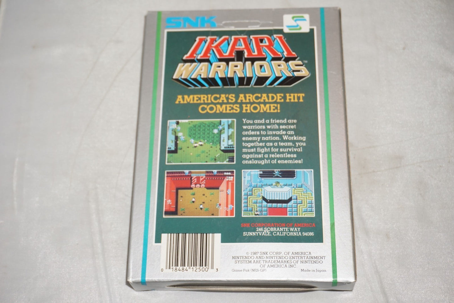 Ikari Warriors 1 Hangtab (Nintendo NES) Complete in Box CIB