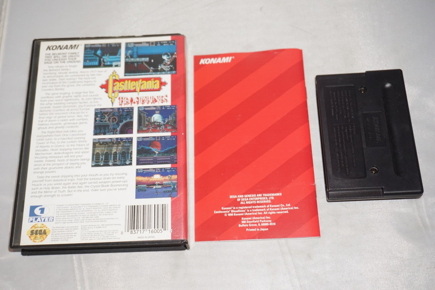 Castlevania Bloodlines (Sega Genesis) Complete in Case