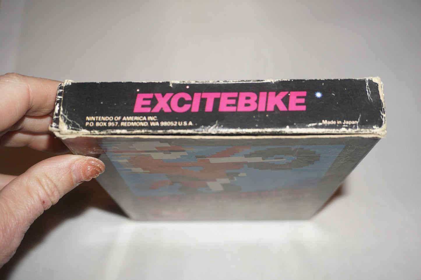 Excitebike HANGTAB No Rev A (Nintendo NES) Complete in Box CIB #3