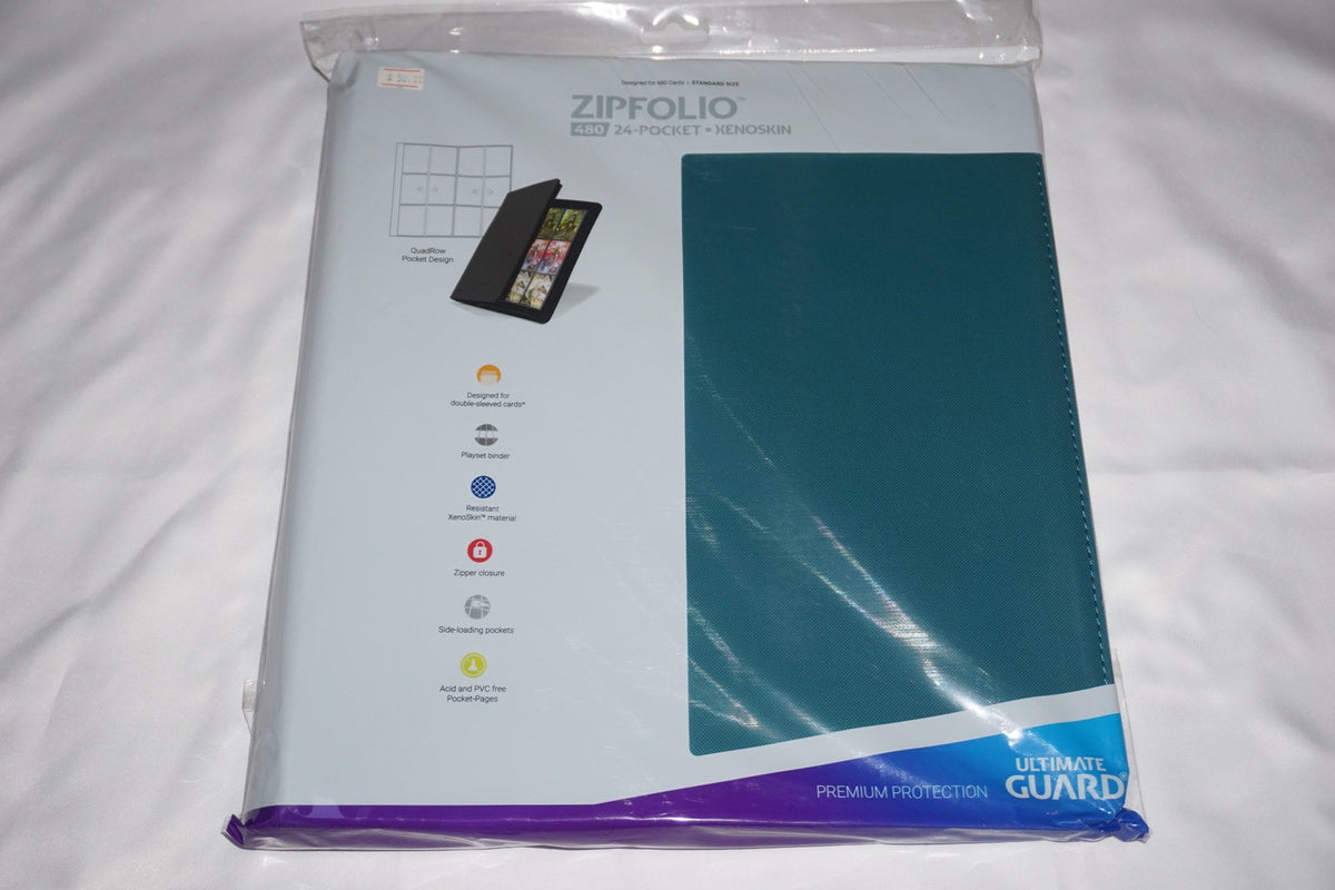 Zipfolio 480 24 Pocket Xenoskin Petrol Blue NEW
