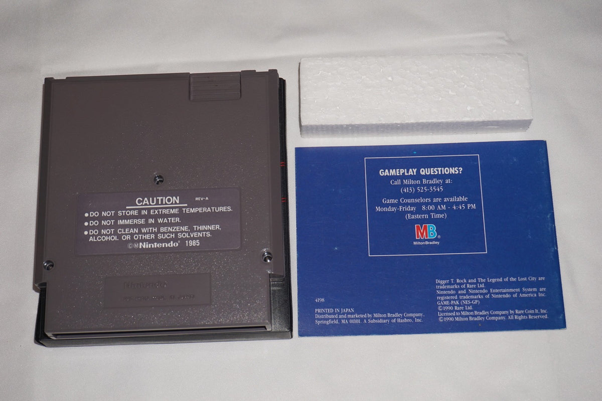 Digger T. Rock (Nintendo NES) Complete in Box CIB