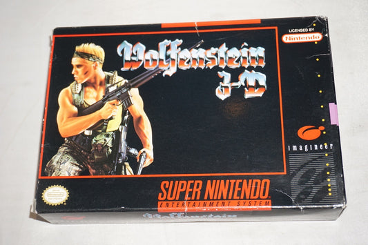 Wolfenstein 3d (Super Nintendo SNES) Complete in Box CIB