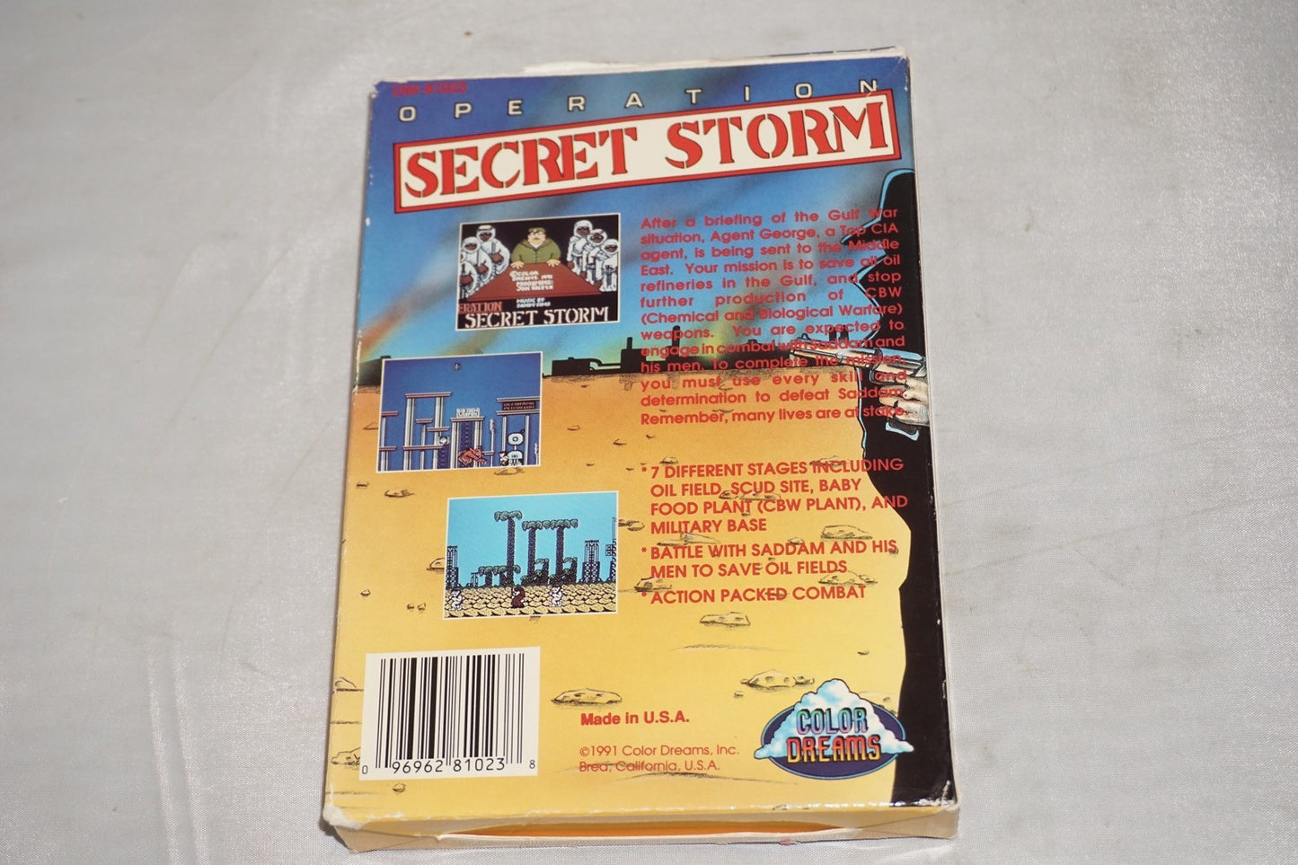 Operation Secret Storm (Nintendo NES) Complete in Box CIB