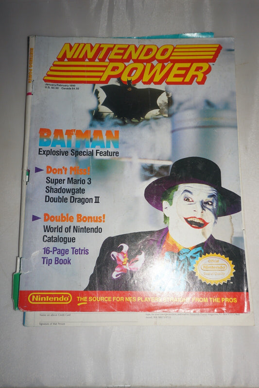 January/February 1990 Batman Nintendo Power Magazine #7 Map