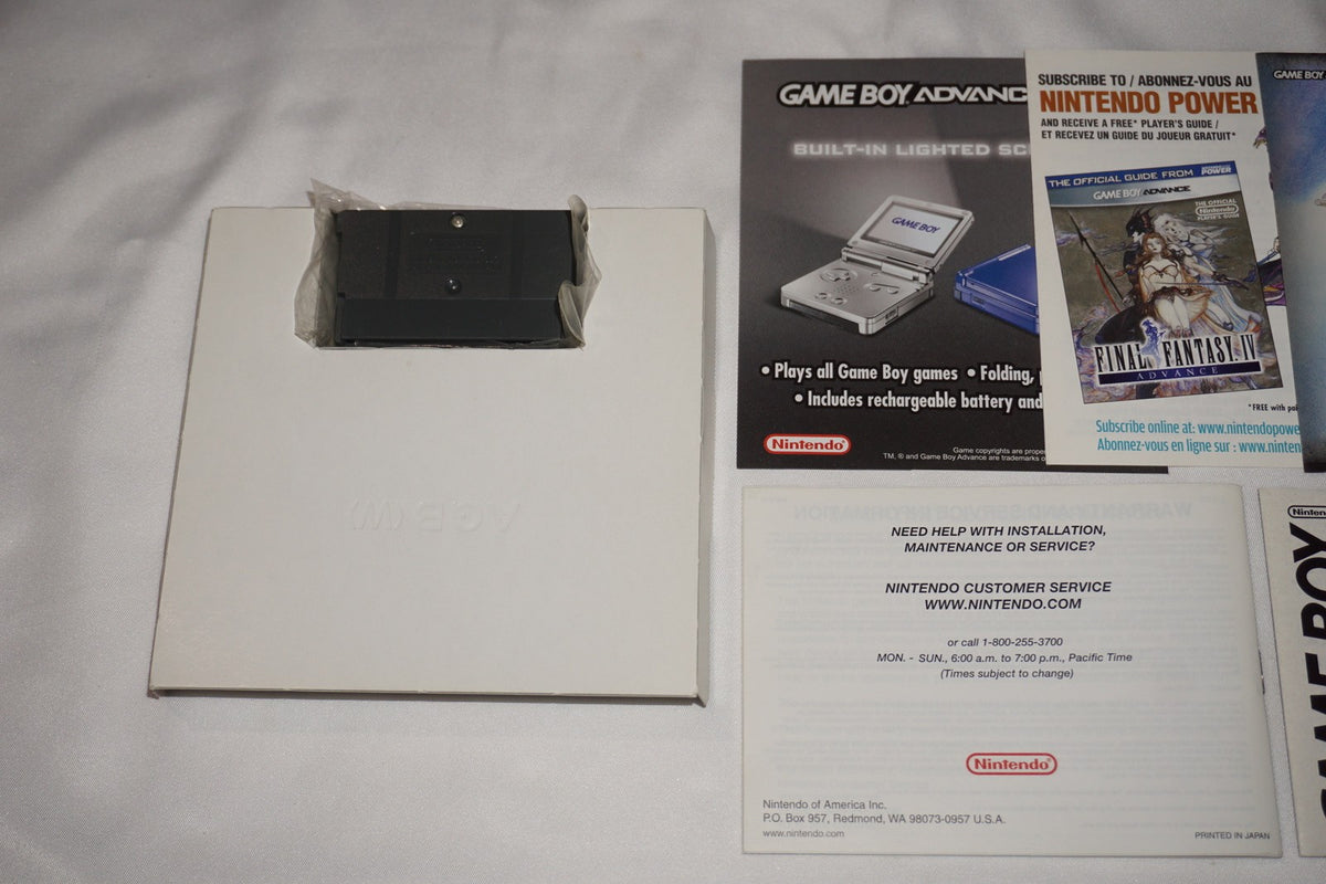 Final Fantasy IV 4 (Nintendo Game Boy Advance GBA) Complete in Box CIB