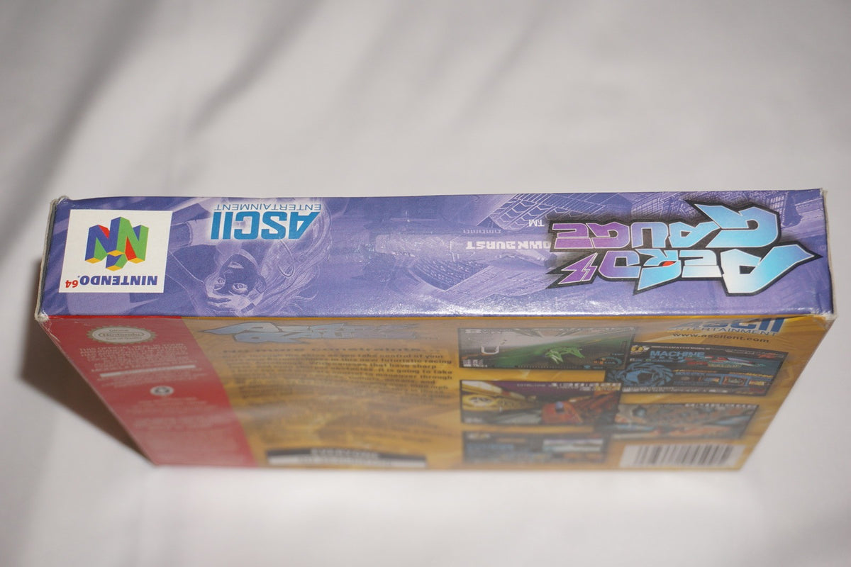 Aero Gauge (Nintendo 64 N64) Complete in Box CIB