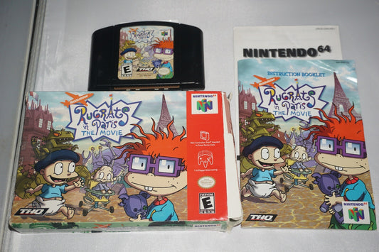 Rugrats In Paris Movie (Nintendo 64 N64) Complete in Box CIB