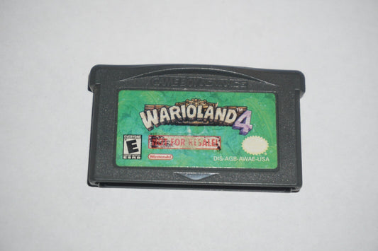 Wario Land 4 Not for Resale (Nintendo Gameboy Boy Advance GBA) Cart Only Tested