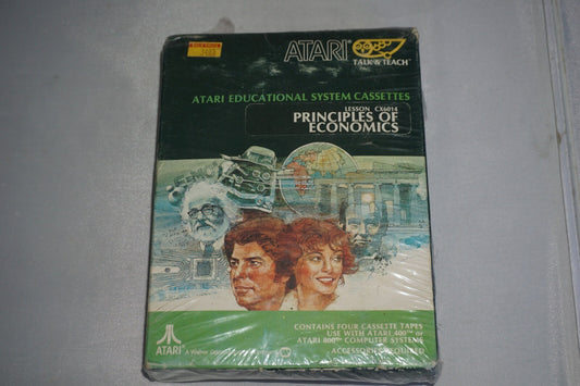 Educational System Cassettes Principle Of Economics (Atari 400/800) NEW Sealed