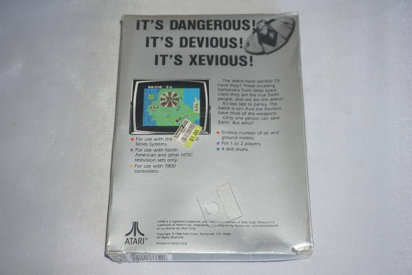 Xevious (Atari 7800) NEW Factory Sealed