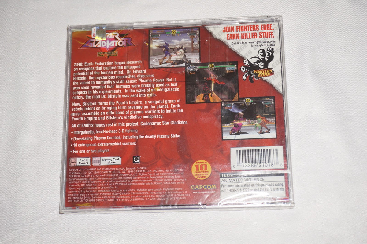 Star Gladiator (Sony Playstation 1 ps1) NEW Sealed Fighter's Edge Variant