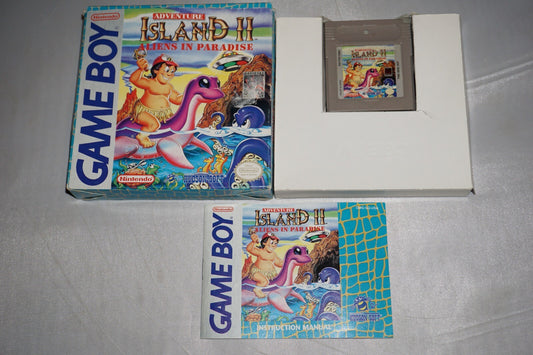 Adventure Island II 2 (Nintendo Gameboy Game Boy) Complete CIB